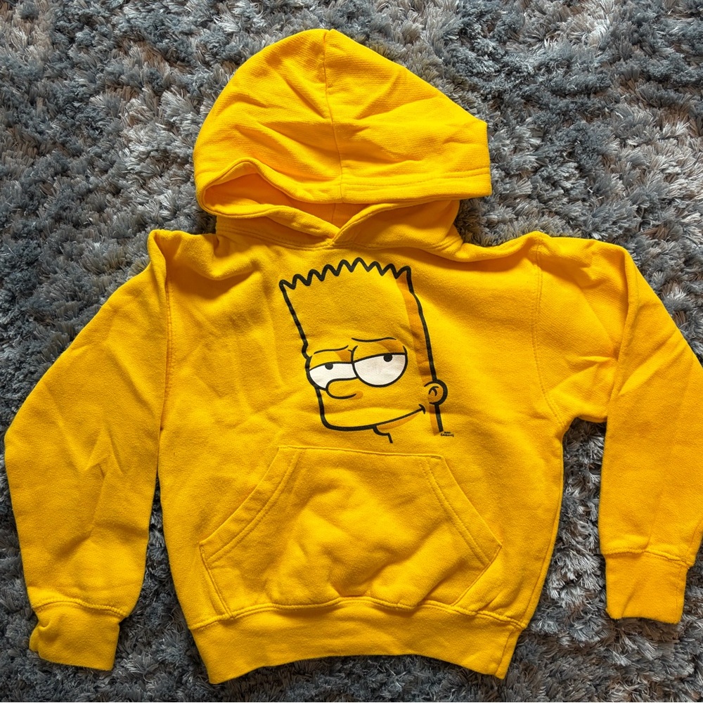 Bart Simpson Hoodie Sweatshirt Youth XS